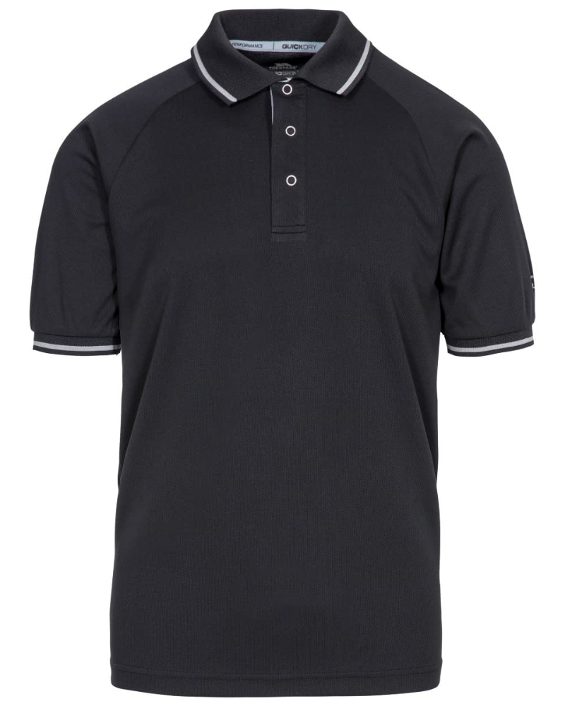 Declan Men's Polo Shirt – Quick Dry Short Sleeve Contrast Trim Polo