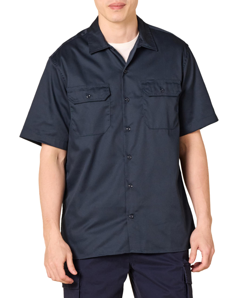 Grant Men's Work Shirt – Relaxed Fit Twill Button-Front Utility Shirt