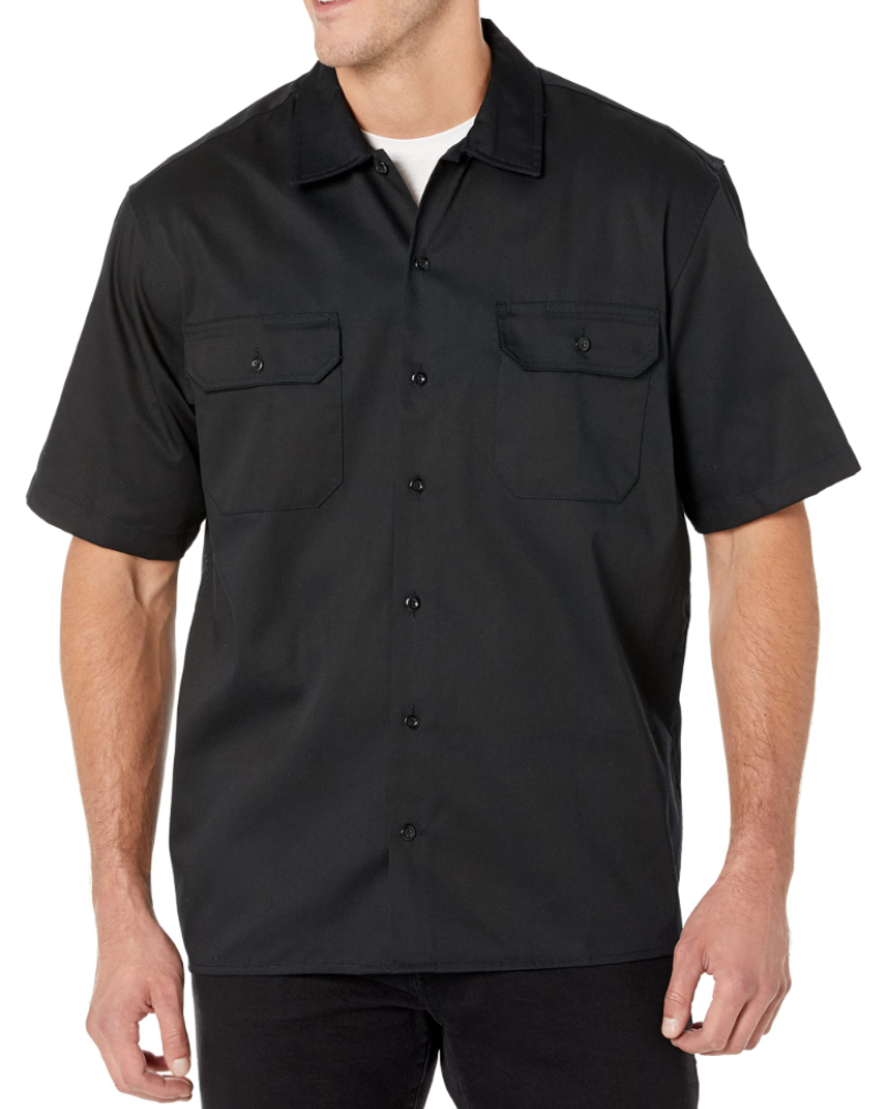 Grant Men's Work Shirt – Relaxed Fit Twill Button-Front Utility Shirt