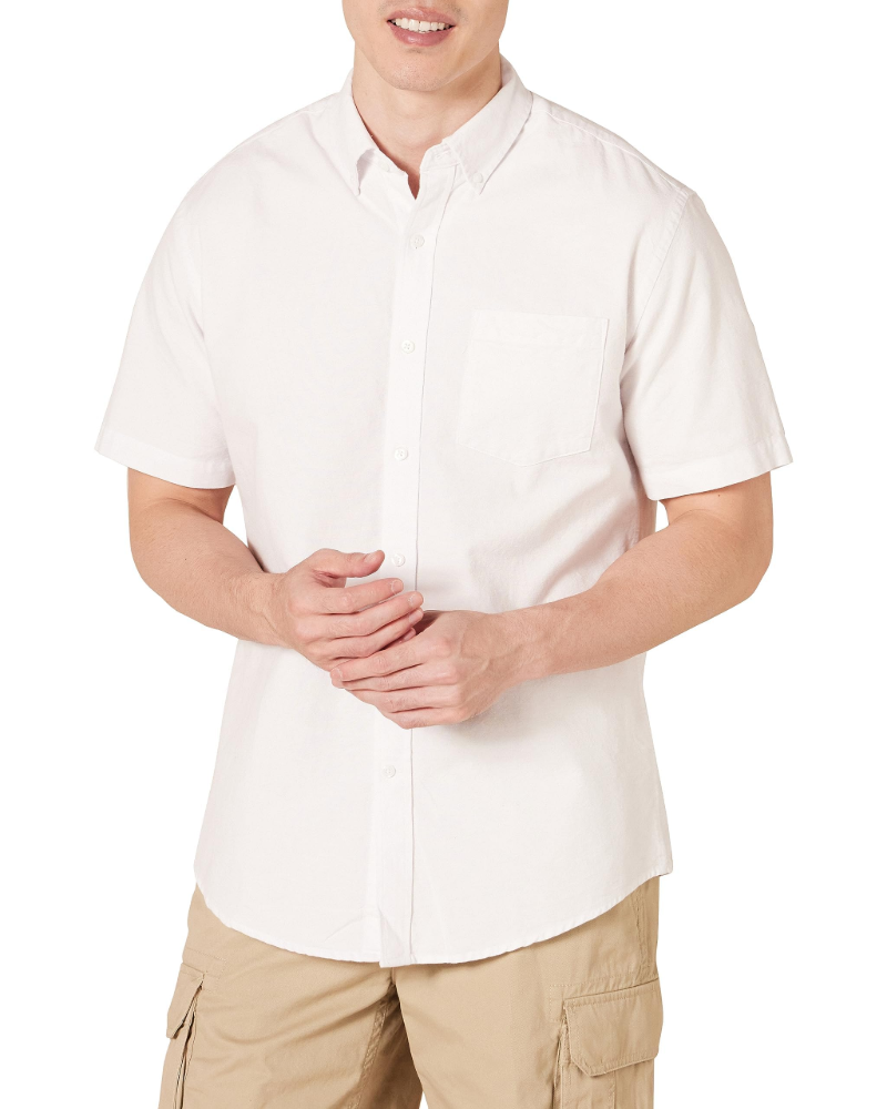 Stuart Men's Casual Shirt – Tapered Fit Button-Front Everyday Shirt