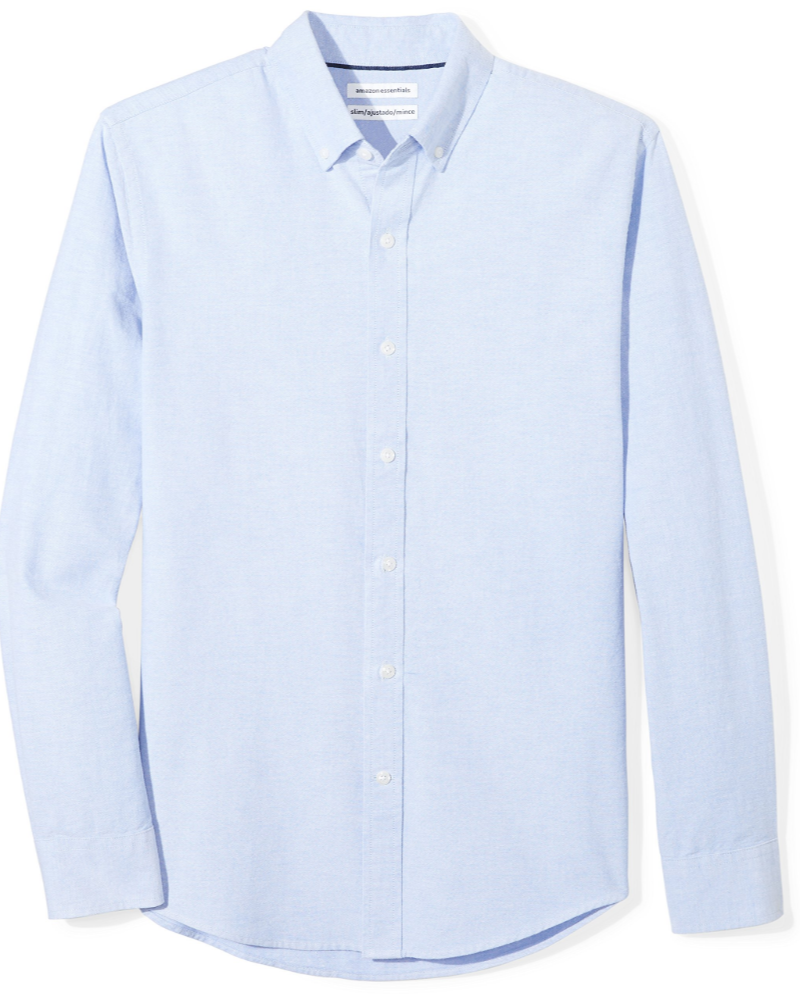 Elliis Men's Oxford Shirt – Slim Fit Long Sleeve Windowpane Check Shirt