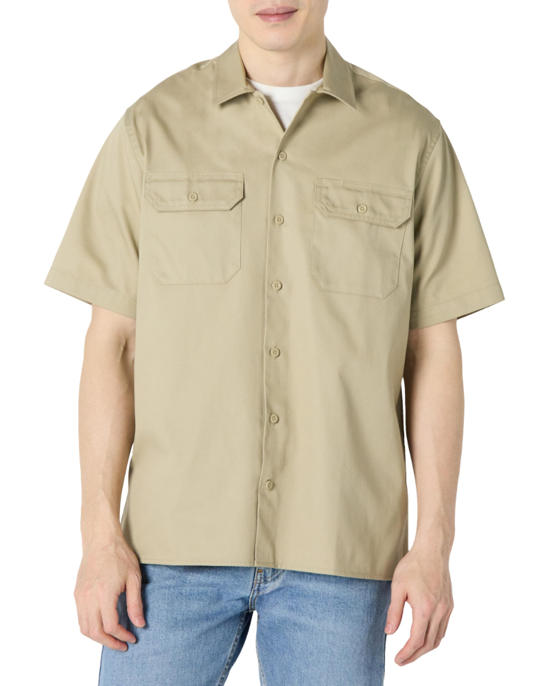 Grant Men's Work Shirt – Relaxed Fit Twill Button-Front Utility Shirt