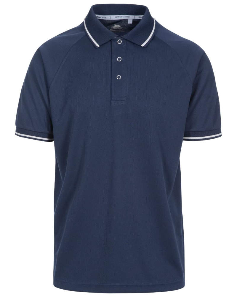 Declan Men's Polo Shirt – Quick Dry Short Sleeve Contrast Trim Polo