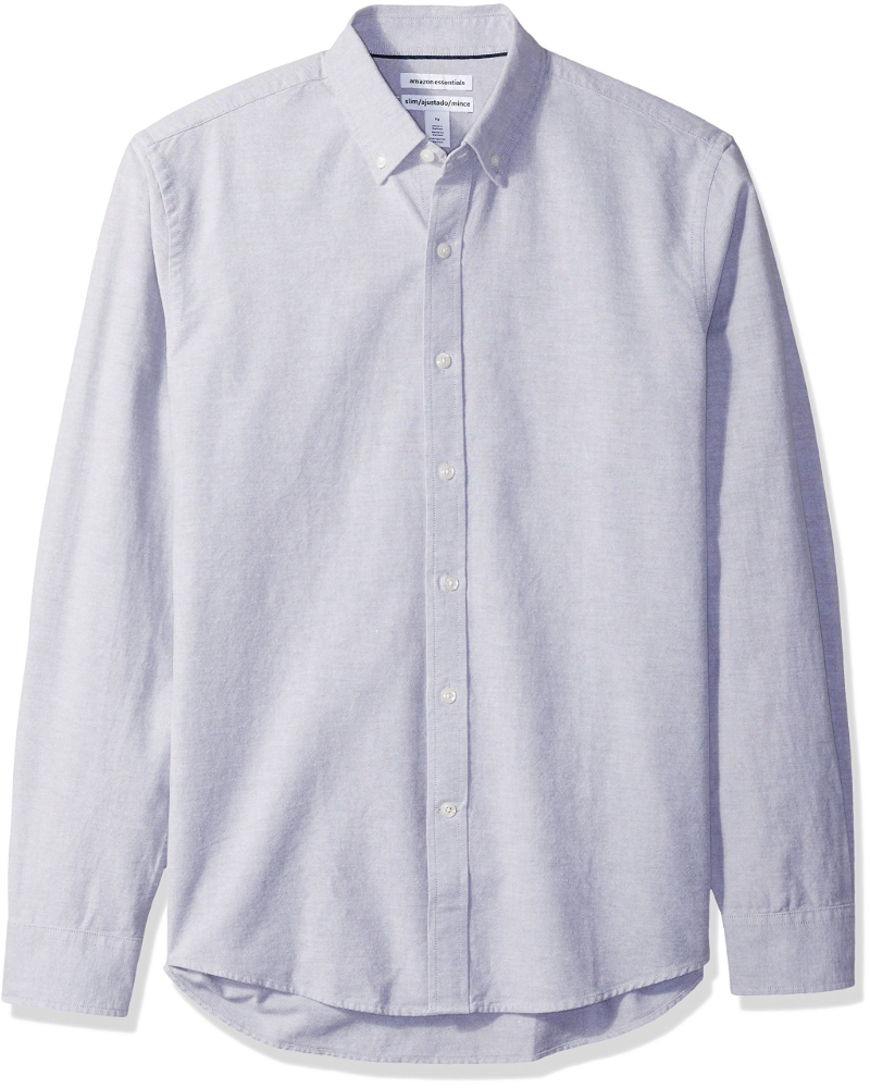 Elliis Men's Oxford Shirt – Slim Fit Long Sleeve Windowpane Check Shirt