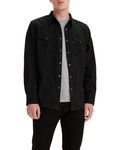 Spencer Men's Denim Western Shirt – Long Sleeve Button-Up with Chest Pockets