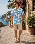 Gareth Men's Casual Shirt – Tapered Fit Button-Front Everyday Shirt