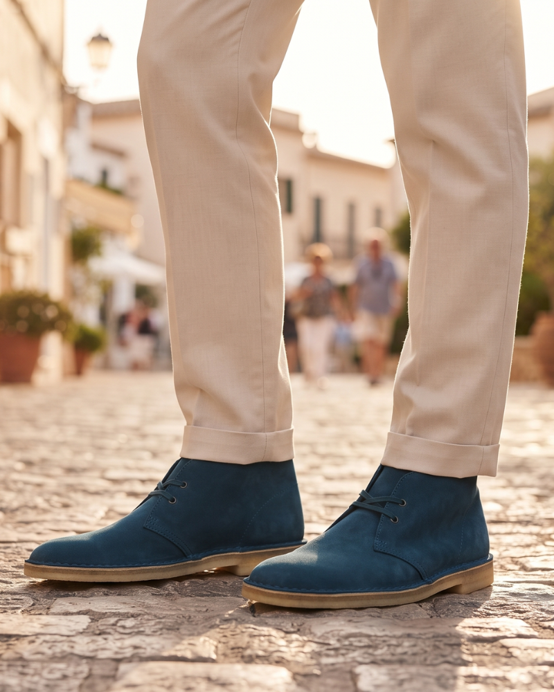 Colin Men's Suede Derby Shoes – Lace-Up Casual Smart Shoes