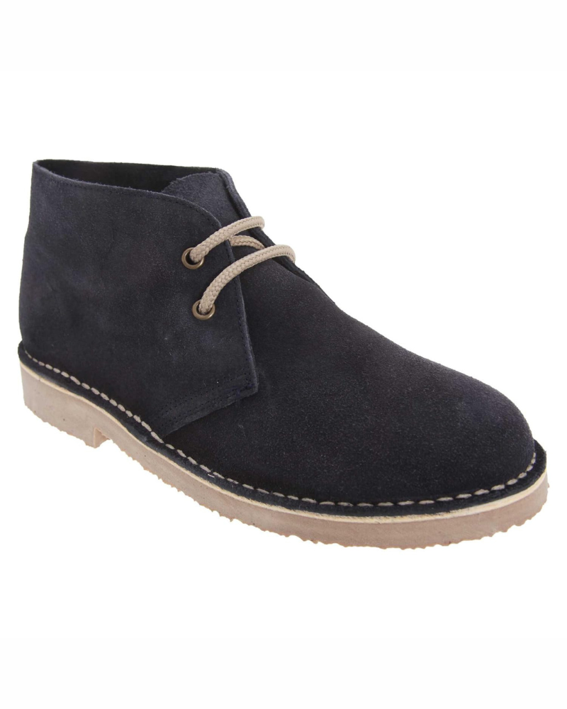 Stuart Men's Suede Desert Boots – Round Toe Lace-Up Ankle Boots