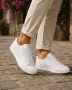 Duncan Men's Platform Trainers – Lace-Up Canvas Shoes with Rubber Toe Cap