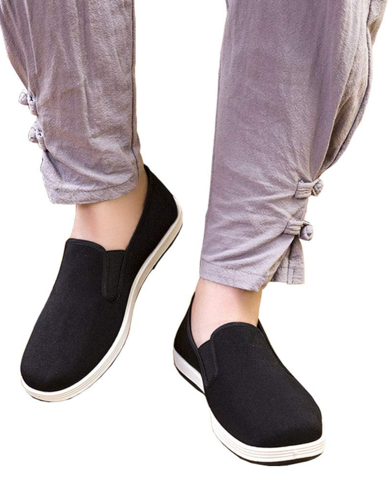 Ashton Men's Canvas Martial Arts Shoes – Rubber Sole Tai Chi Kung Fu Trainers