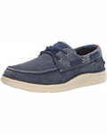 Carter Men's Canvas Boat Shoes – Lace Up Casual Shoes with Memory Foam Insole