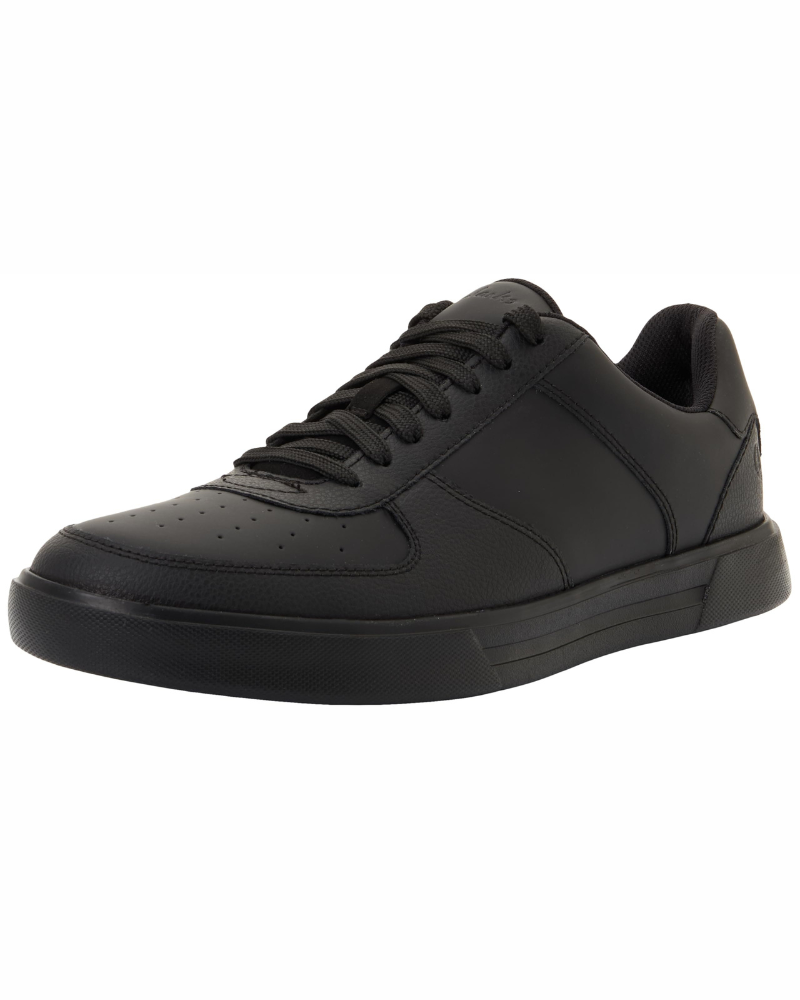 Logan Men's Leather School Shoes – Lace-Up Comfort Shoes with Foam Footbed