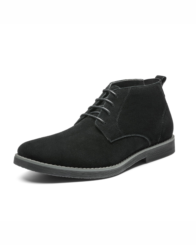 Cedric Men's Suede Chukka Boots – Lace-Up Leather Lined Ankle Boots