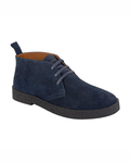 Giles Men's Real Suede Desert Boots – 3 Eyelet Leather Lined Lace-Up Boots