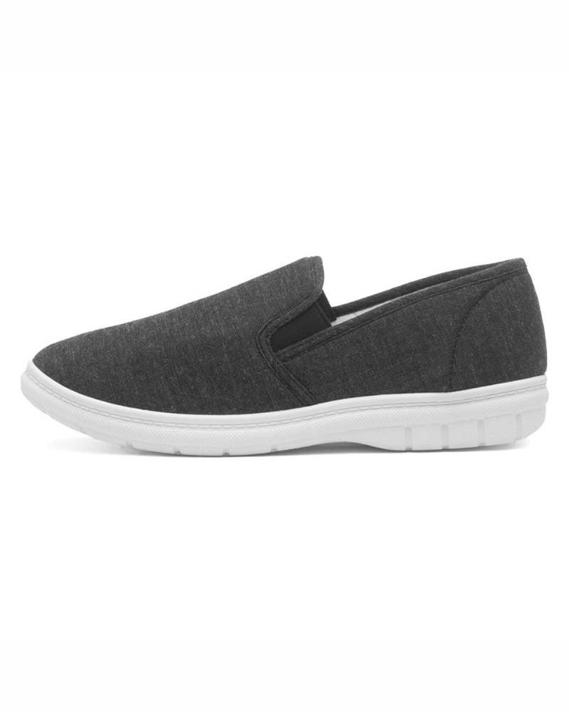 Mason Men's Canvas Slip-On Shoes – Textile Casual Pumps with Elastic Gussets