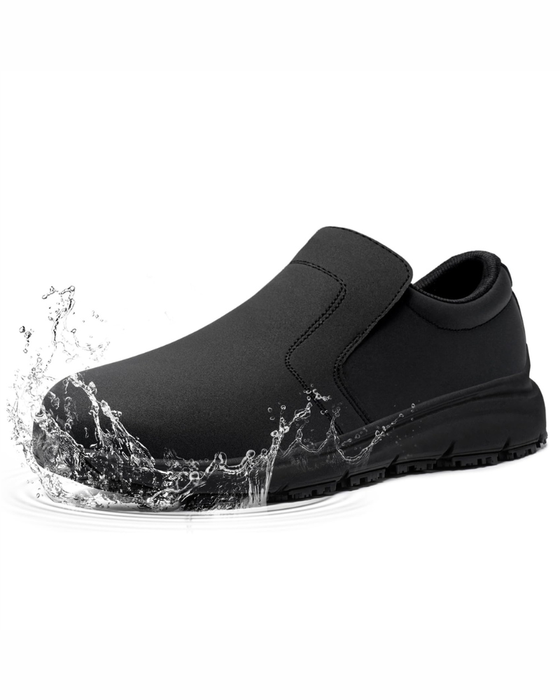Spencer Men's SRC Safety Work Shoes – Steel Toe Slip Resistant Kitchen Shoes