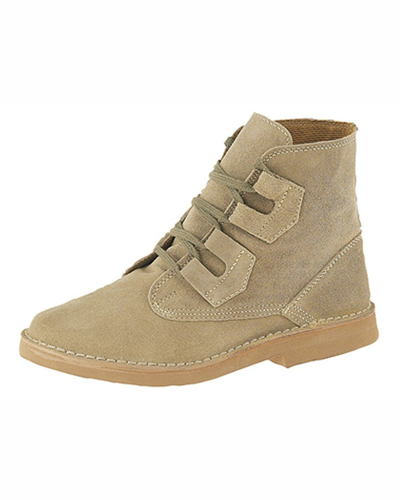 Trevor Men's Suede Leather Desert Boots – Ghillie Lace-Up Micro Sole Ankle Boots