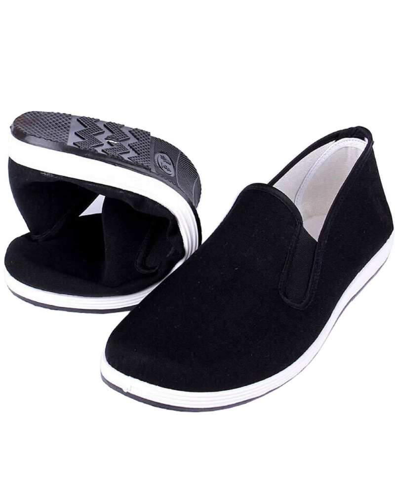 Ashton Men's Canvas Martial Arts Shoes – Rubber Sole Tai Chi Kung Fu Trainers
