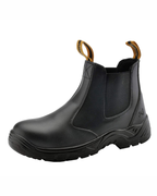 Nathan Men's S3 Safety Chelsea Boots – Waterproof Leather Steel Toe Slip-On Work Boots