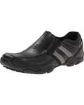 Spencer Men's Leather Slip-On Loafers – Casual Rubber Sole Comfort Shoes