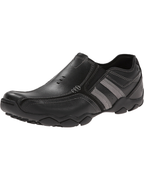 Spencer Men's Leather Slip-On Loafers – Casual Rubber Sole Comfort Shoes