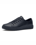 Caleb Men's Work Trainers – Leather Lace-Up Slip Resistant Safety Shoes