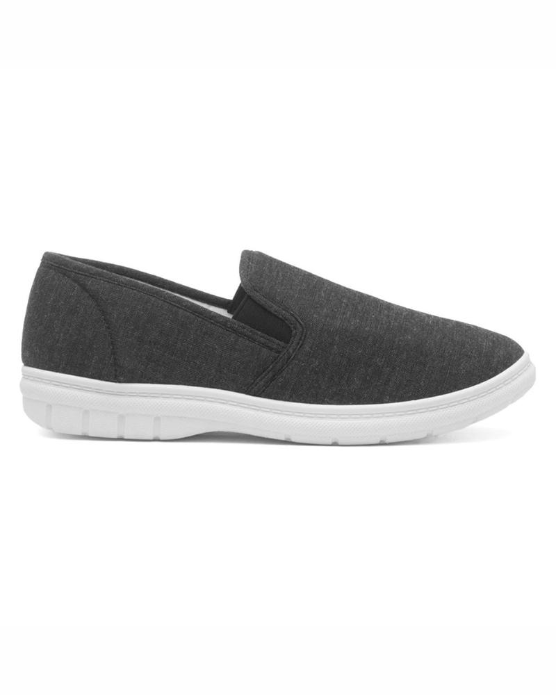 Mason Men's Canvas Slip-On Shoes – Textile Casual Pumps with Elastic Gussets