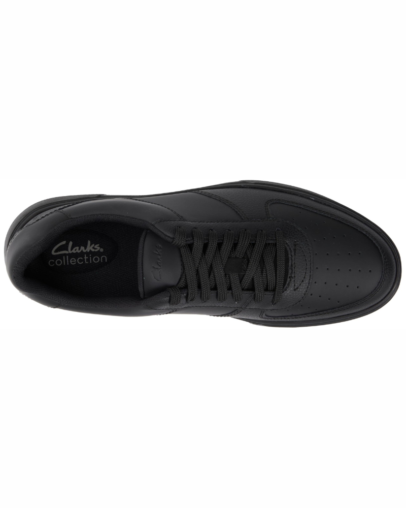 Logan Men's Leather School Shoes – Lace-Up Comfort Shoes with Foam Footbed