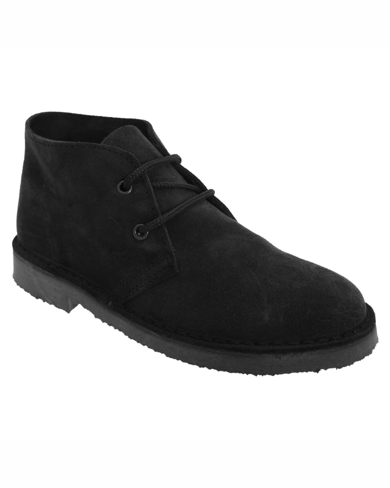 Stuart Men's Suede Desert Boots – Round Toe Lace-Up Ankle Boots