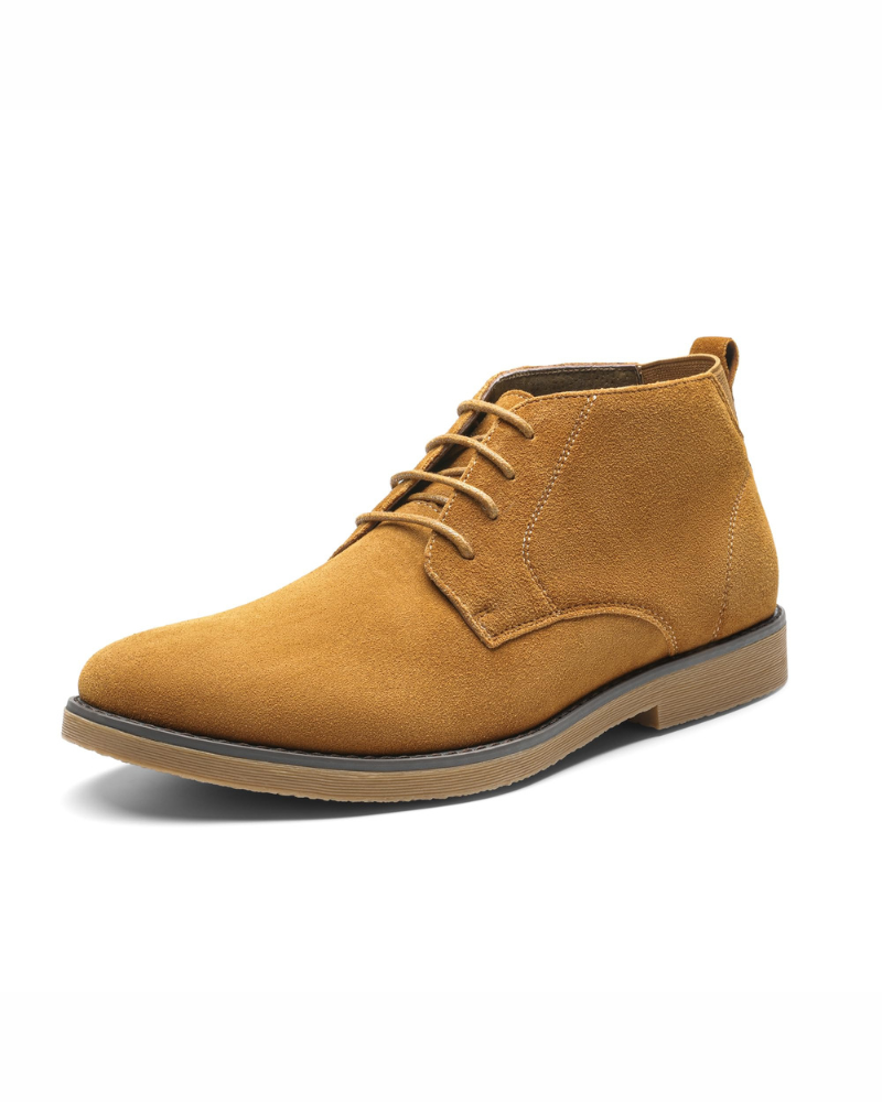 Cedric Men's Suede Chukka Boots – Lace-Up Leather Lined Ankle Boots