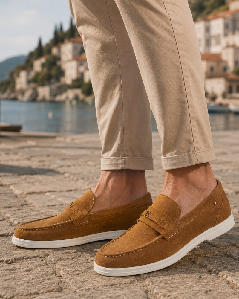 Tom Men's Leather Loafers – Slip-On Casual Shoes