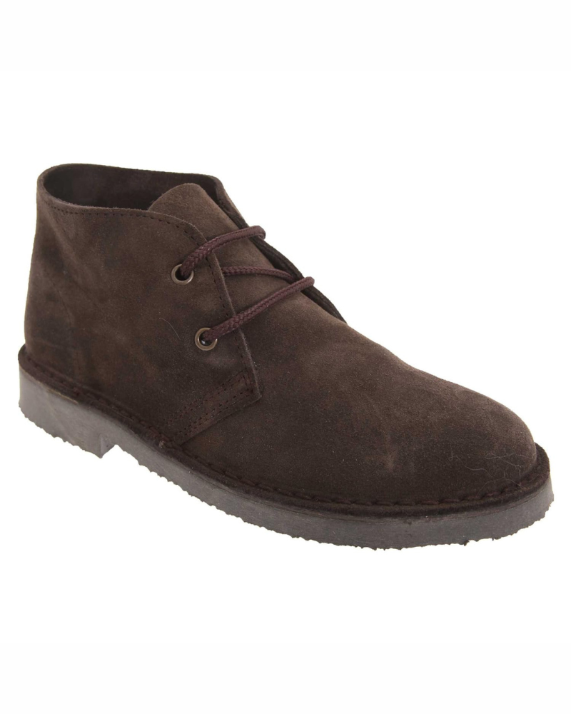 Stuart Men's Suede Desert Boots – Round Toe Lace-Up Ankle Boots