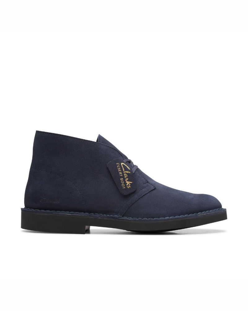 Lawrence Men's Suede Desert Boots – Lace-Up Crepe Effect Rubber Sole Boots
