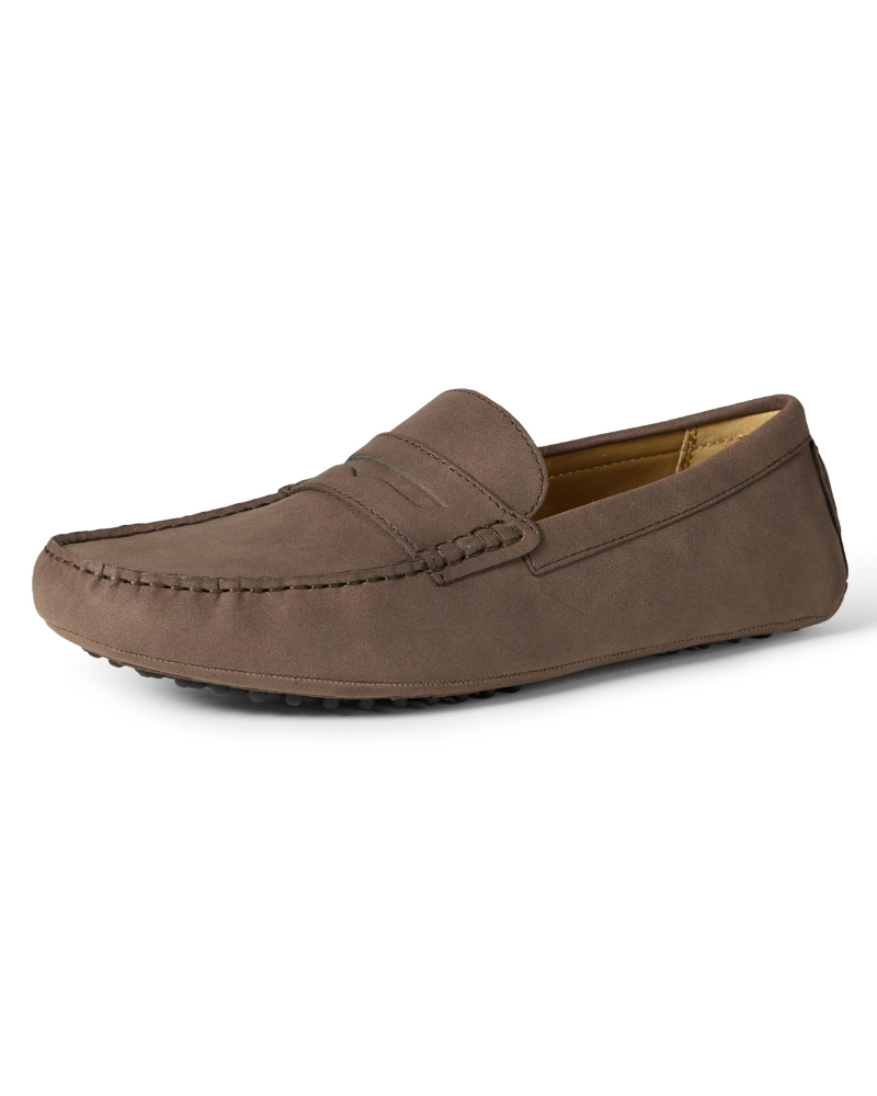 Trevor Men's Driving Moc Loafers – Penny Slip-On Casual Shoes