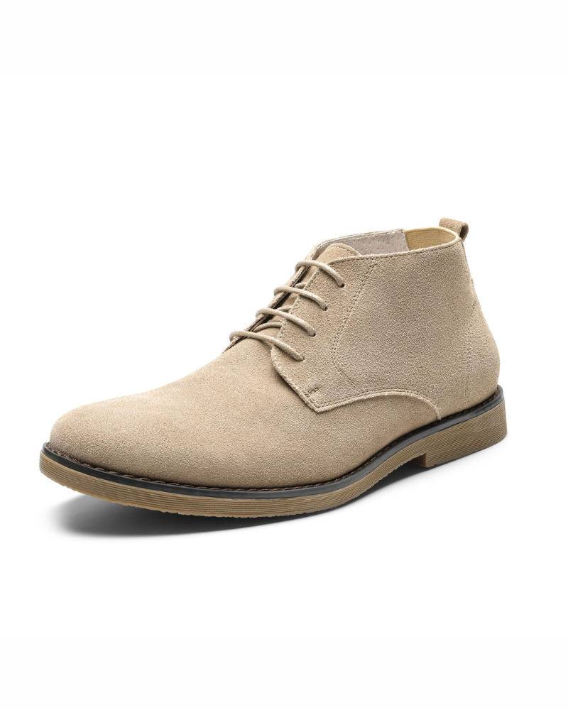 Cedric Men's Suede Chukka Boots – Lace-Up Leather Lined Ankle Boots