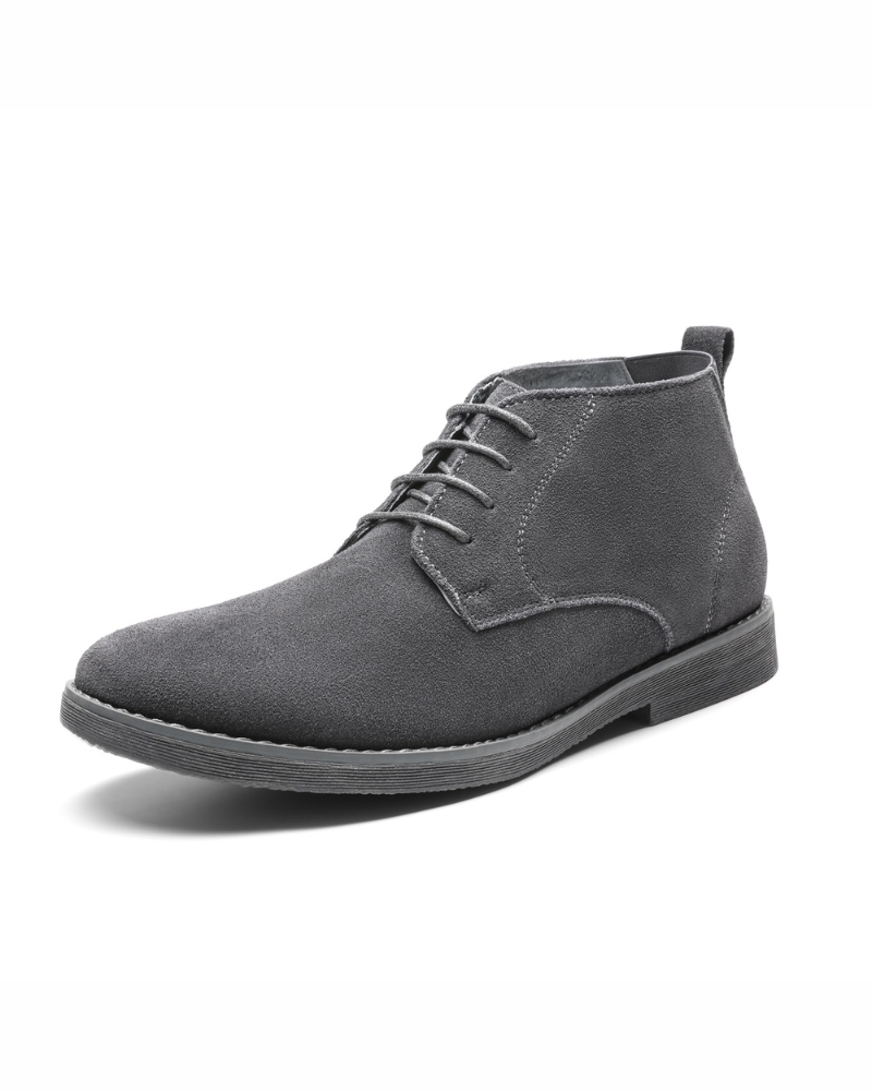 Cedric Men's Suede Chukka Boots – Lace-Up Leather Lined Ankle Boots