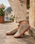 Gareth Men's Barefoot Trainers – Wide Toe Box Mesh Lace-Up Rubber Sole Shoes