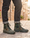 Russell Men's Tactical Combat Boots – High Top Lace-Up Side Zip Military Boots