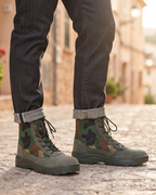 Russell Men's Tactical Combat Boots – High Top Lace-Up Side Zip Military Boots