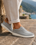 Sawyer Men's Canvas Slip-On Shoes – Elastic Lace Casual Travel Shoes