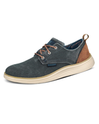 Finley Men's Casual Trainers – Lace-Up Memory Foam Canvas & Suede Shoes
