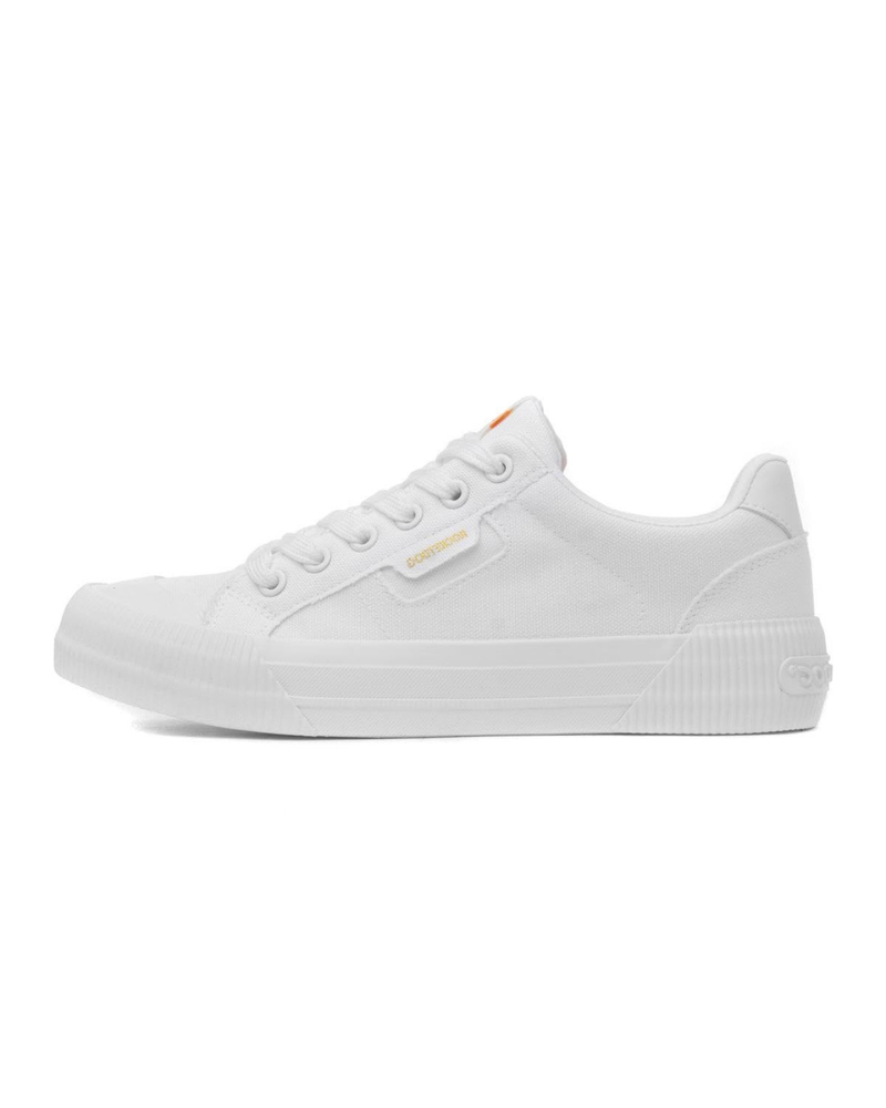 Duncan Men's Platform Trainers – Lace-Up Canvas Shoes with Rubber Toe Cap