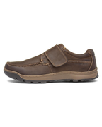 Colton Men's Leather Touch Fastening Shoes – Memory Foam Wide Casual Shoes