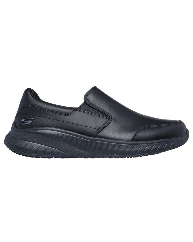 Dexter Men's Leather Slip-On Work Shoes – Slip Resistant Safety Loafers