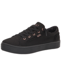 Ivy Women's Canvas Slip-On Trainers – Memory Foam Casual Shoes with Decorative Laces