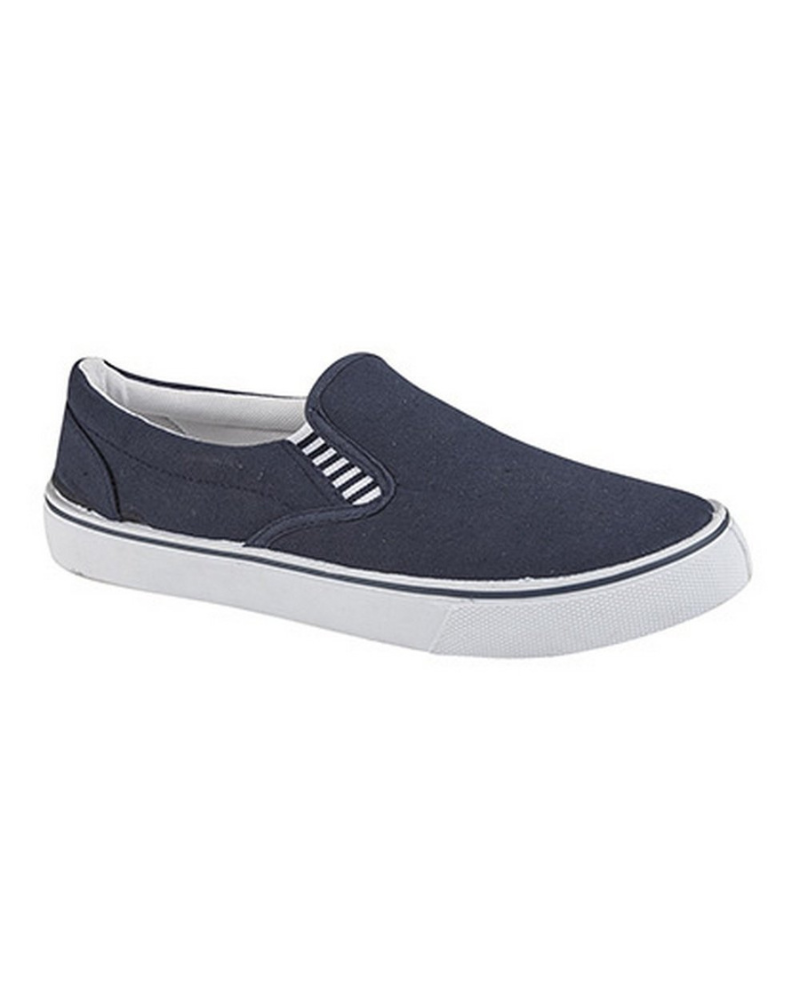 Mason Boys' Canvas Slip-On Shoes – Padded Collar Casual Yachting Pumps