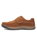 Colton Men's Leather Touch Fastening Shoes – Memory Foam Wide Casual Shoes