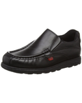 Mason Boys' School Slip-On Shoes – Cushioned Black Uniform School Shoes