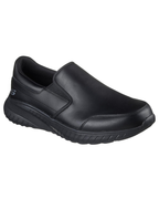 Dexter Men's Leather Slip-On Work Shoes – Slip Resistant Safety Loafers