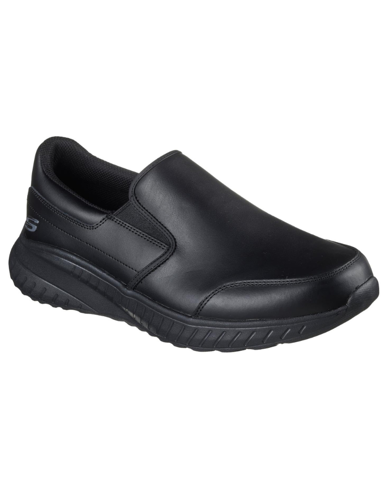 Dexter Men's Leather Slip-On Work Shoes – Slip Resistant Safety Loafers